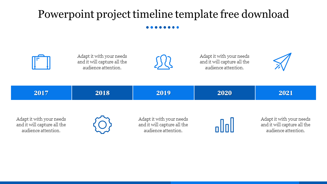 Free - Best PowerPoint Project Timeline Template Free Download
